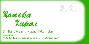 monika kupai business card